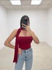 TOP BANDA LAZADA ROJO